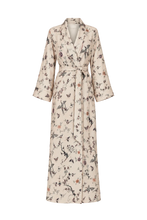 LUNA SILK CHINOISERIE MAXI SILK ROBE PRE-ORDER