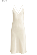 NICO SILK MIDI SLIP DRESS