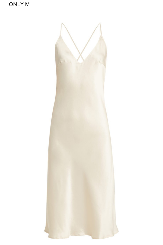 NICO SILK MIDI SLIP DRESS - Archive