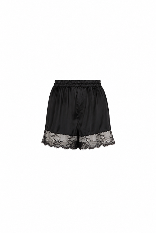 VITTORIA SILK SHORTS BLACK PRE-ORDER