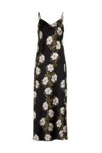 NYX MAXI CAMI SILK SLIP DRESS NOCTURNAL MAGNOLIA