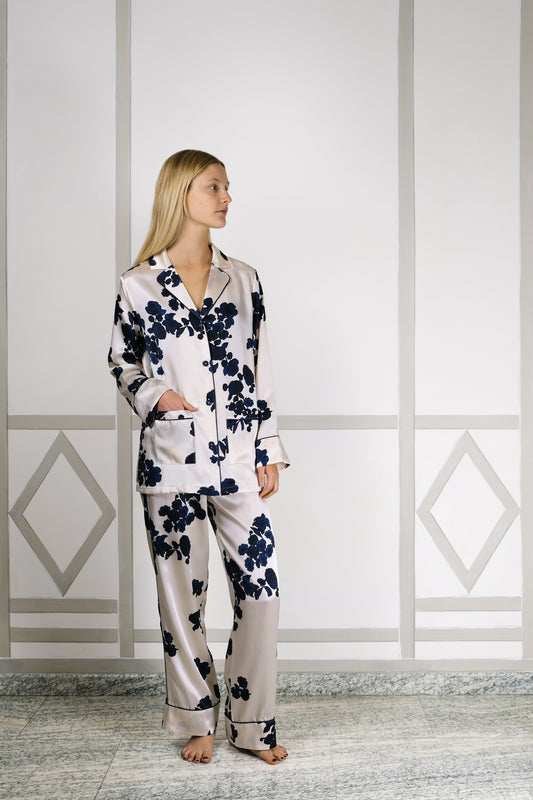 PHOEBE MORNING GLOW SILK PJ SET