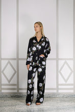 EVA SILK PYJAMA SET NOCTURNAL MAGNOLIA