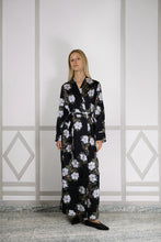 LUNA SILK ROBE NOCTURNAL MAGNOLIA