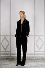 BEA VELVET PYJAMA SET BLACK INK