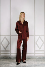 EVA SILK PYJAMA SET CABERNET