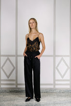 ALLEGRA LEO CAMI LACE TOP BROWN