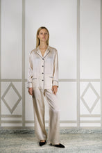EVA SILK PYJAMA SET ROSY LATTE