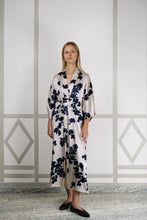 CELESTE MORNING GLOW SILK KAFTAN DRESS