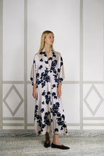 CELESTE MORNING GLOW SILK KAFTAN DRESS
