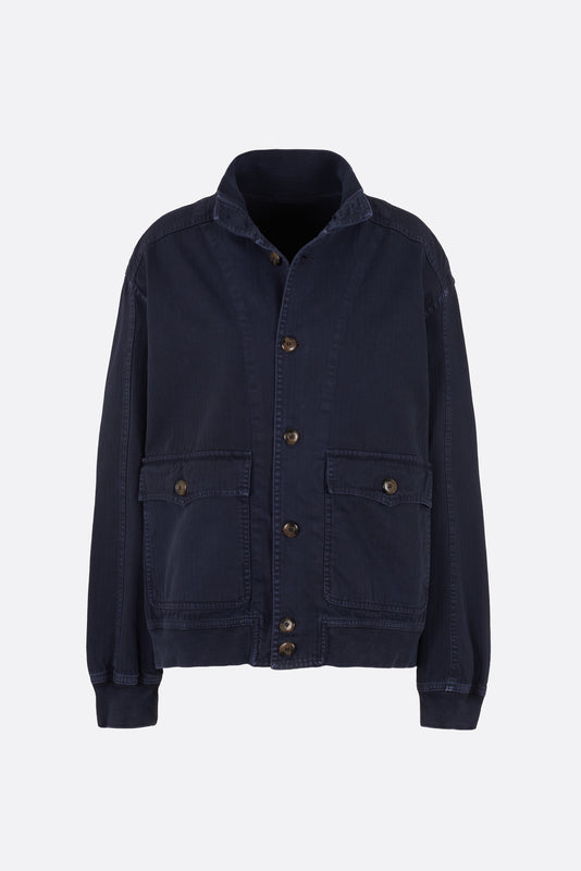 DENIM BOMBER NAVY