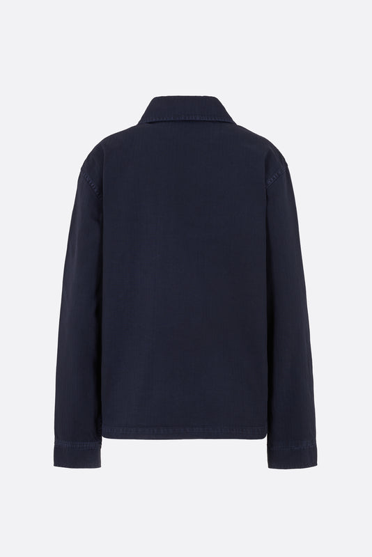 DENIM SHIRT JACKET NAVY