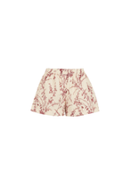 LIZ FLOWER MEADOW SHORTS - CHERRY