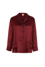 EVA SILK PYJAMA SET CABERNET