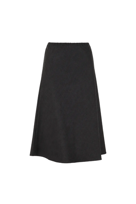 ELEANOR SKIRT WOOL FLANNEL SLATE