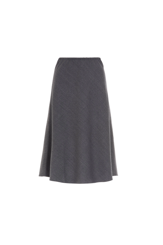 ELEANOR SKIRT WOOL FLANNEL SLATE