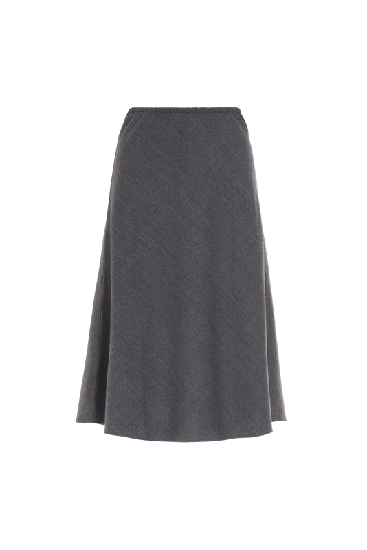 ELEANOR SKIRT WOOL FLANNEL SLATE