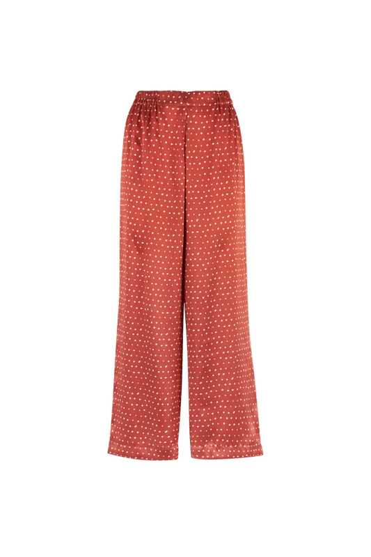 SERENA RUST SILK PJ SET