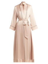 JADE SILK MAXI ROBE ROSY LATTE