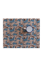 SET OF TWO PRINTED LINEN PLACEMATS