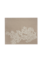 SET OF TWO BLOCK PRINTED LINEN PLACEMATS & NAPKINS