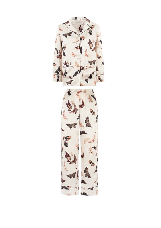 PHOEBE MERRY-GO-ROUND SILK PJ SET