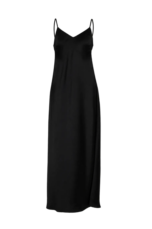 NYX MAXI CAMI SILK SLIP DRESS BLACK INK PRE-ORDER