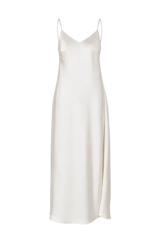 NYX MAXI CAMI SILK SLIP DRESS SNOW PRE-ORDER
