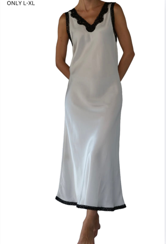 ALINA SILK LONG SLIP DRESS