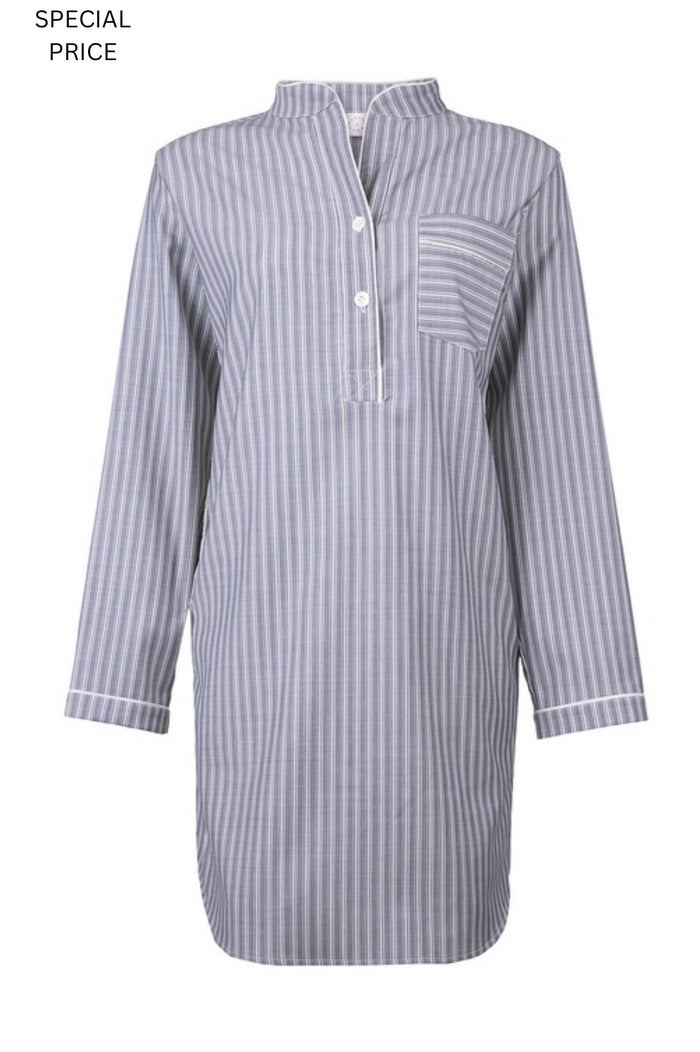 Tee Shop - Pyjama Chemise De Nuit Femme - Marron - Taille M - Coton Élastique - Neuf