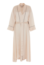 JADE SILK MAXI ROBE ROSY LATTE