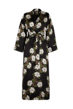 LUNA SILK ROBE NOCTURNAL MAGNOLIA
