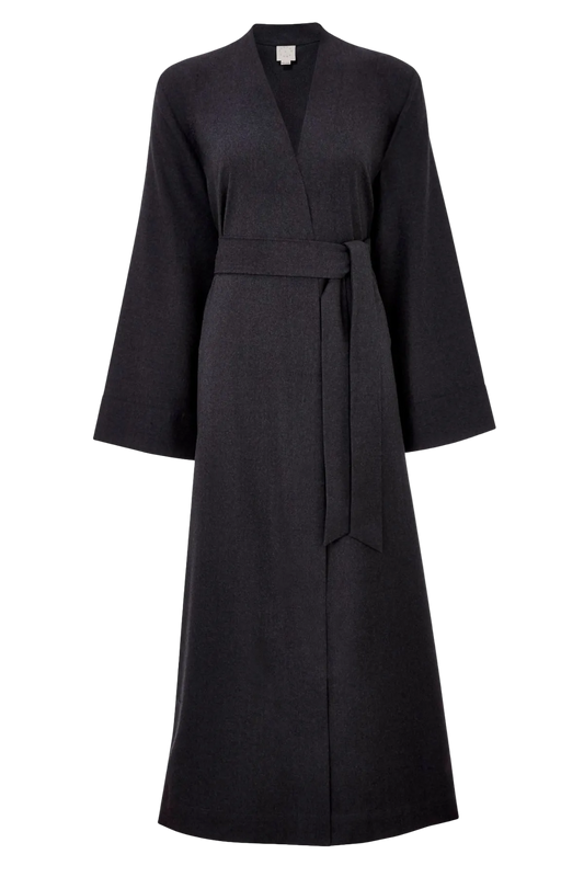 LUNA WOOL ROBE SLATE