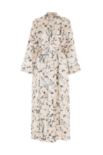 LUNA SILK CHINOISERIE MAXI SILK ROBE 