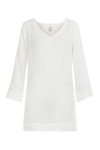 NINA AJOUR LINEN SHORT NIGHT SHIRT