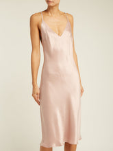 NICO SILK MIDI SLIP DRESS