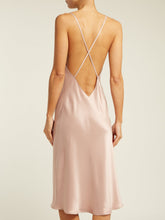 NICO SILK MIDI SLIP DRESS