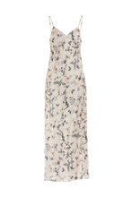 NYX MAXI CAMI SILK SLIP DRESS CHINOISERIE