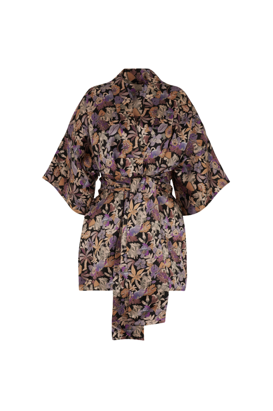 BLANCHE BIRDS OF PARADISE MINI KAFTAN