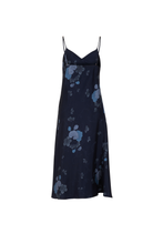 DORA LULLABY SILK MIDI SLIP DRESS