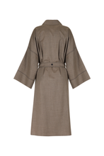 VIOLET SIGNATURE WOOL KIMONO