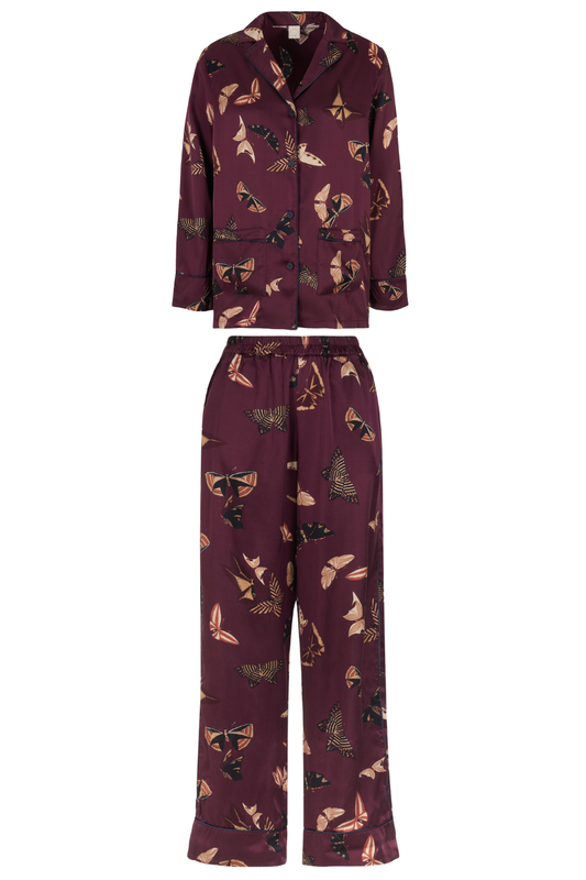 PHOEBE MERRY-GO-ROUND SILK PJ SET