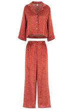 SERENA RUST SILK PJ SET