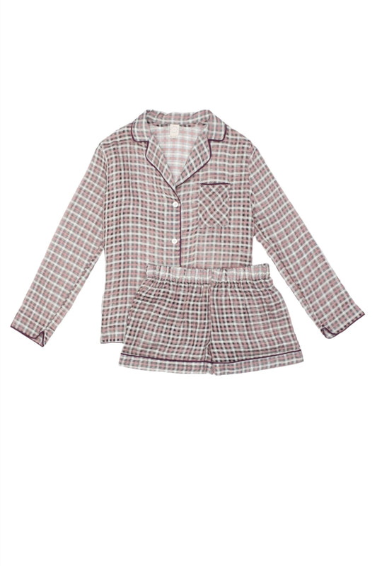 CARA COTTON SILK PYJAMA SET -  Archive