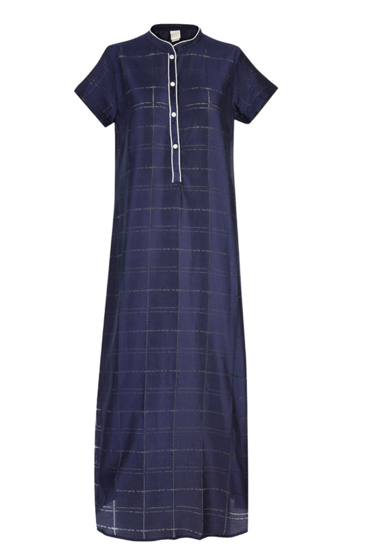 GRACE COTTON SILK LONG NIGHTDRESS -  Archive