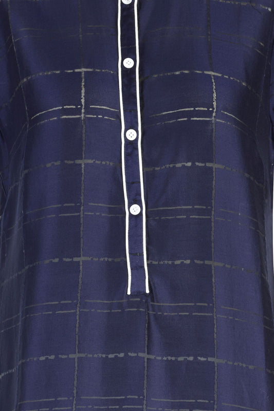 GRACE COTTON SILK LONG NIGHTDRESS -  Archive