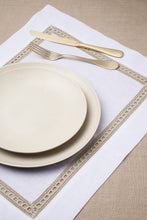 SET OF TWO LACE LINEN PLACEMATS