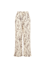 VALENTINA FLOWER MEADOW TROUSERS - MOKA