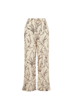 VALENTINA FLOWER MEADOW TROUSERS - MOKA