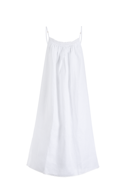 ADA MIDI LINEN DRESS